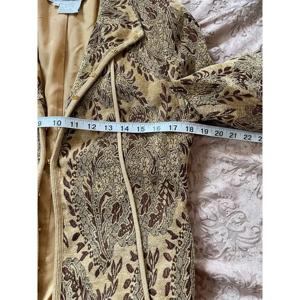 Vintage 90s‎ Carlisle Velvet Brocade Jacquard Jacket Upholstery 6 - Picture 4 of 6
